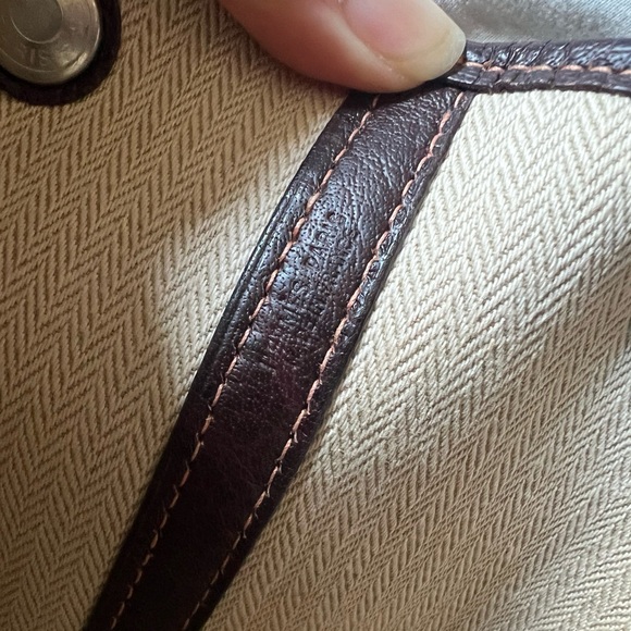 Authentic Hermes Garden Party PM Amazonia Leather Tote Bag Vintage - Picture 14 of 15